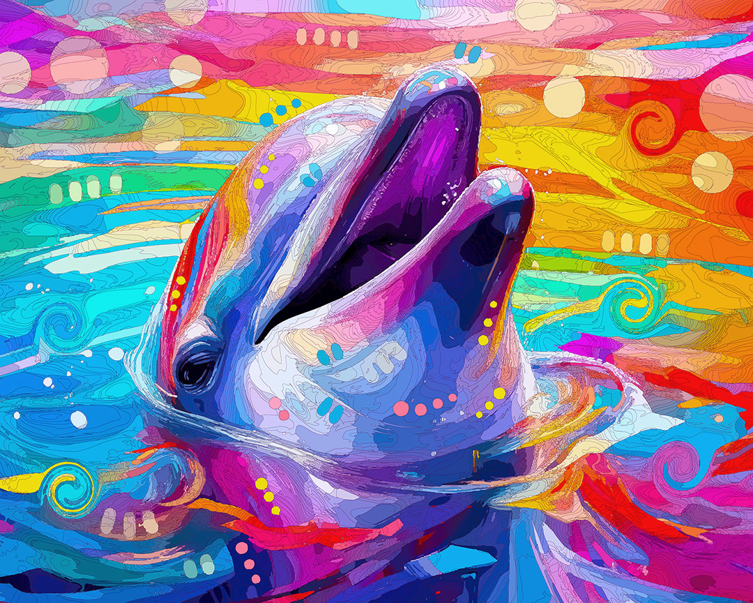 The Welcomed Dolphin Mini Print (Ltd. Edition)