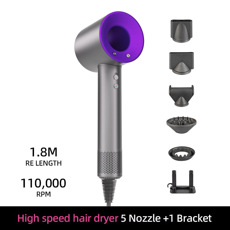 Miniatura: Negative ion hair dryer with high speed and no blades High power silent and quic