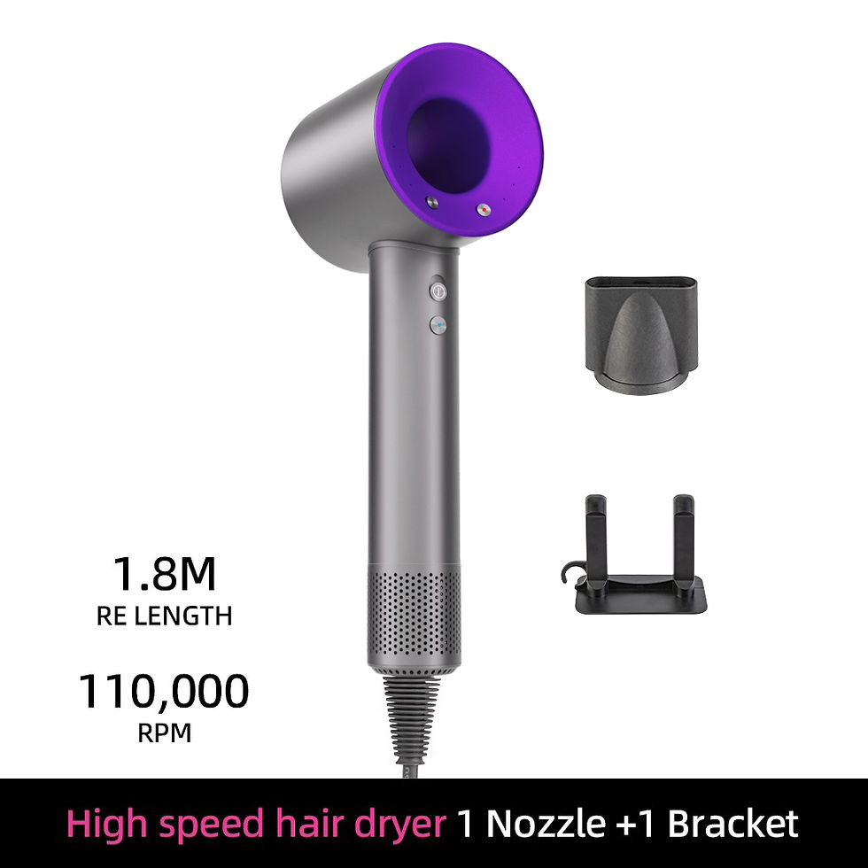 Miniatura: Negative ion hair dryer with high speed and no blades High power silent and quic