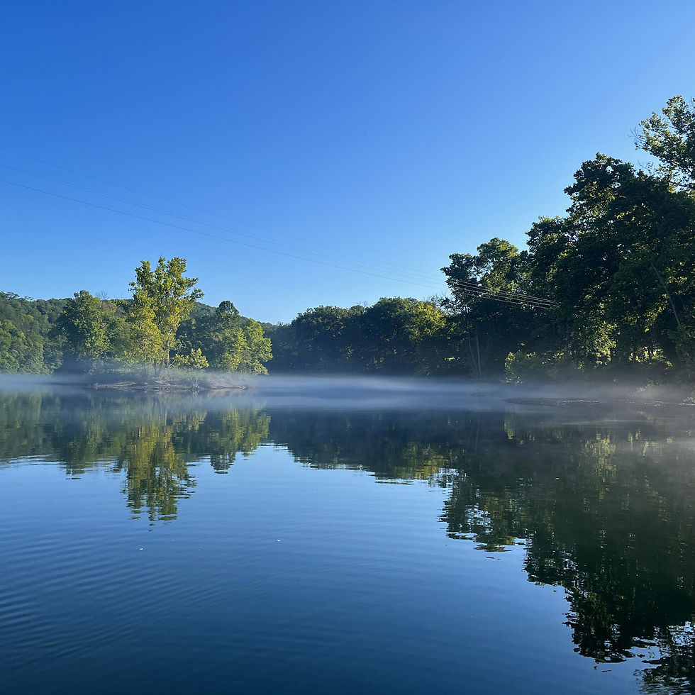 Parker Bottoms access looking upstream.