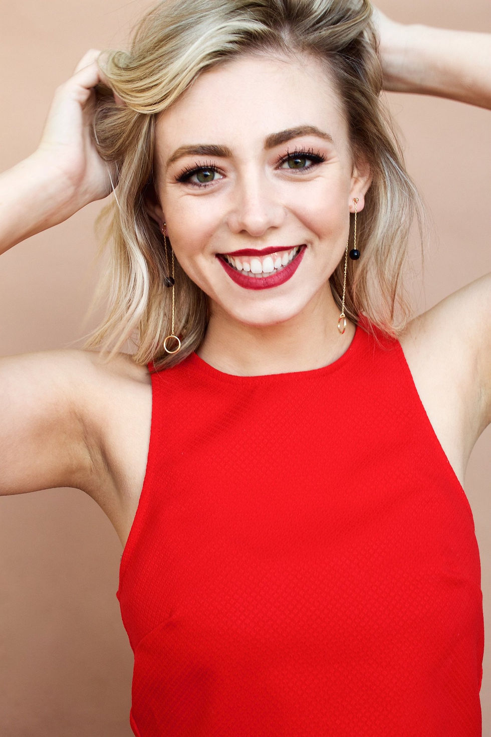 Thumbnail: Tessa Double Drop Earrings | More Colors Available