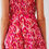 Thumbnail: Floral Print Maxi Dress With v Neck in Pink