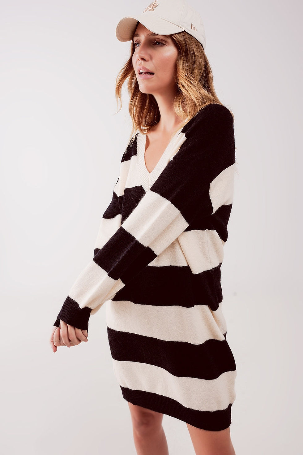 Miniaturbild: Stripe Jumper Dress in Black