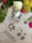Contemporary Sterling Silver Circle Set