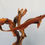 Thumbnail: #22 Custom Manzanita Guitar Stand with Copper & Sleeping Beauty Turquoise Inlay