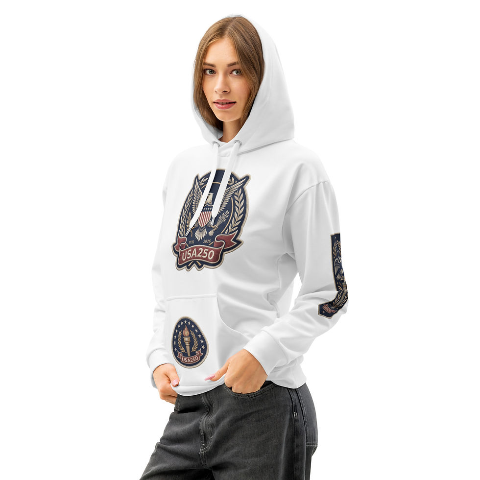 Thumbnail: USA250 Heritage Crest Unisex Hoodie