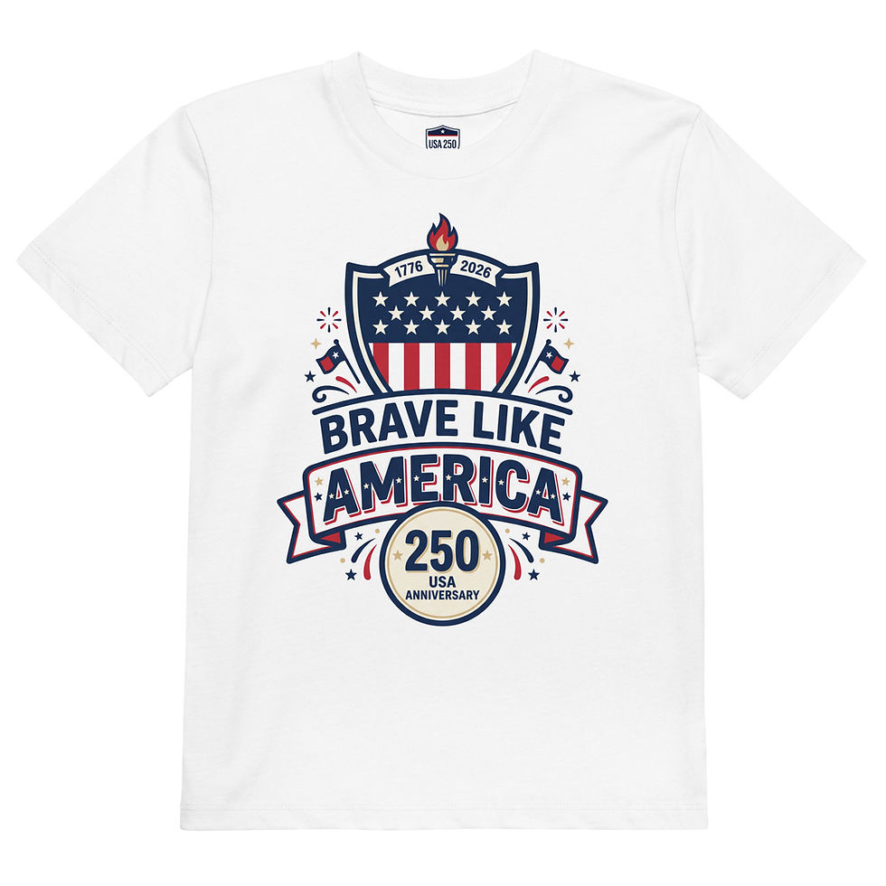 Thumbnail: Brave Like America Organic Kids T-Shirt