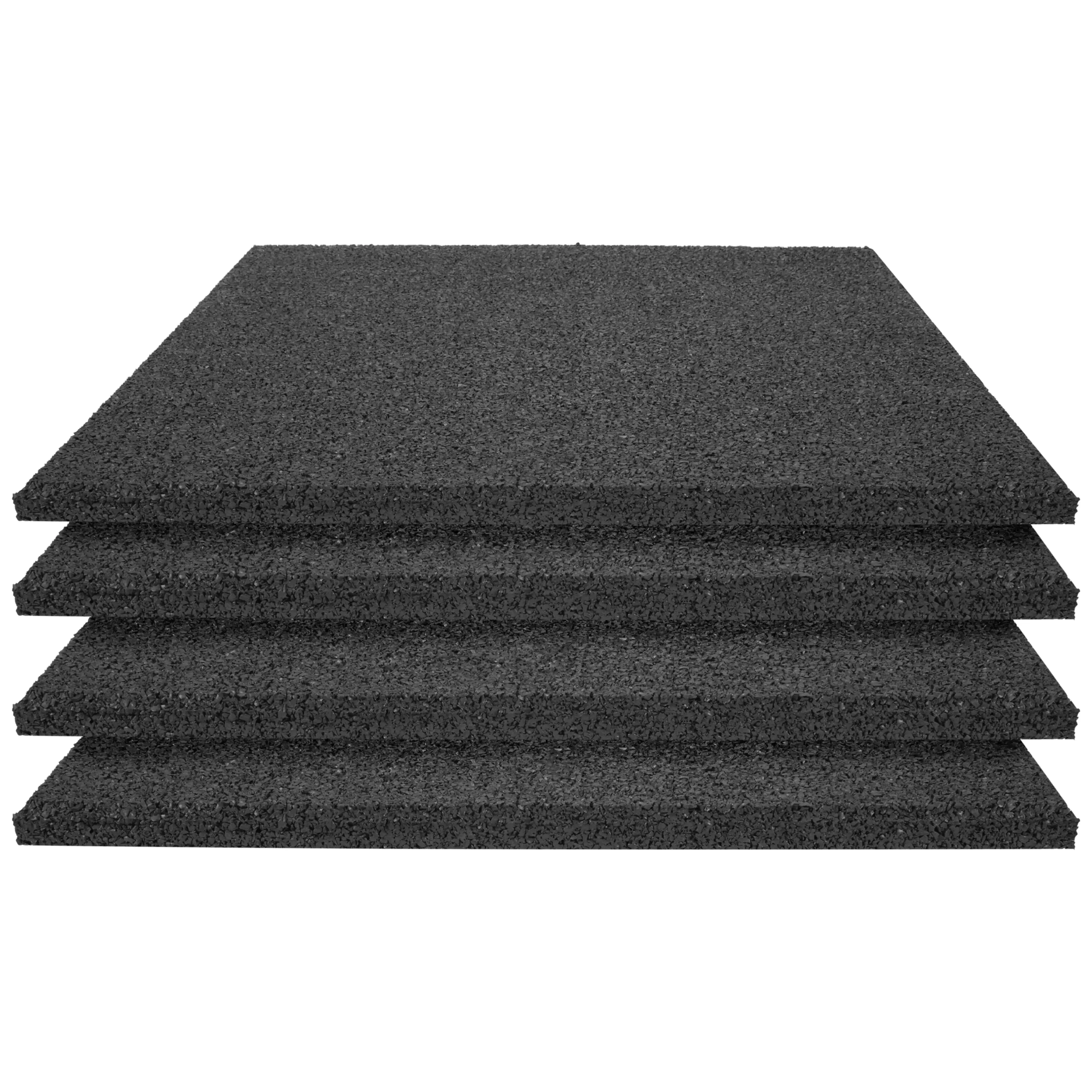 4X Fallschutzplatten 50x50x2 cm Schwarz Gummiplatten Spielplatzmatten