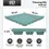 Fall protection plate 50x50x4 cm green rubber plate fall protection mat playground mat