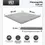 Fall protection plate 50x50x2 cm grey rubber plate playground mat