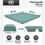 4x fall protection slabs 50x50x4 cm green rubber slabs playground mats