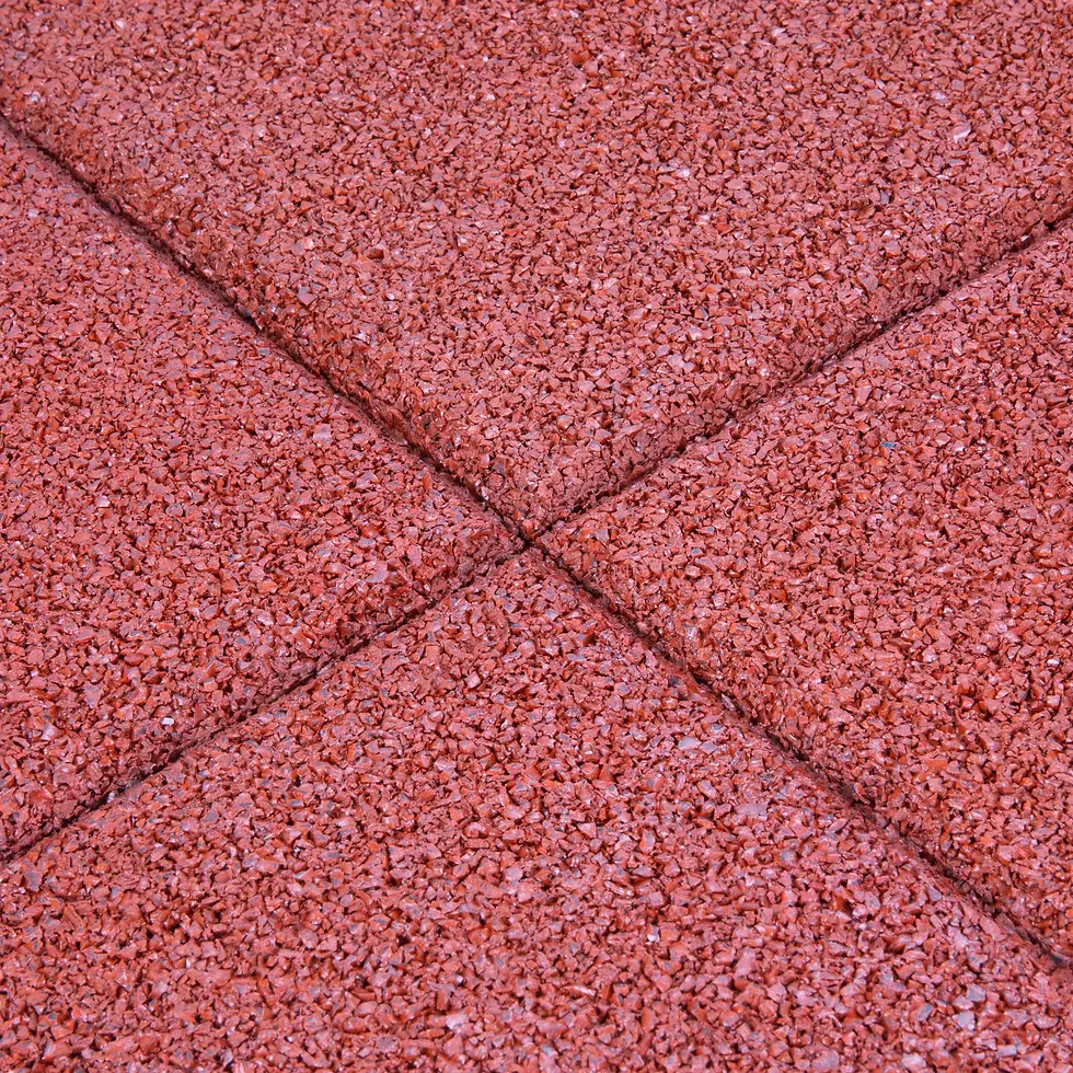 4x Fallschutzplatten 50x50x2 cm Rot Gummiplatten Spielplatzmatten