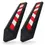 TOPRUBBER® 2x wheel stoppers, reflective, Refl.Cl. RA2/C, 570x140x75, for gluing