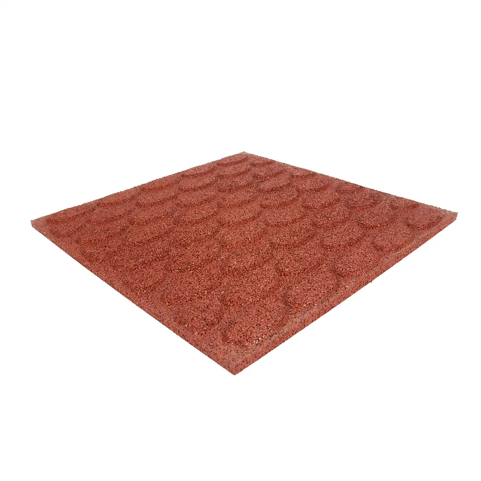 4x Fallschutzplatten 50x50x2 cm Rot Gummiplatten Spielplatzmatten
