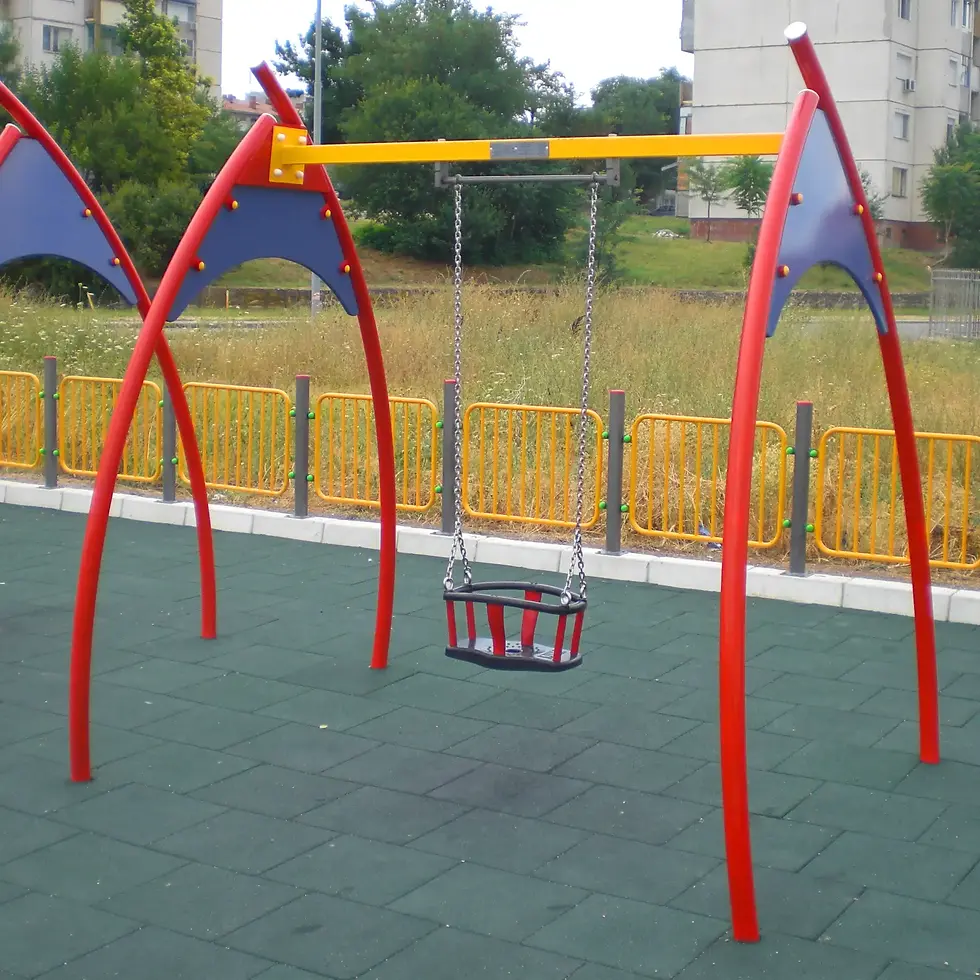 Fall protection plate 50x50x4 cm gray rubber plate fall protection mat playground mat