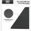 Fall protection plate 100x100x2 cm black rubber plate playground mat