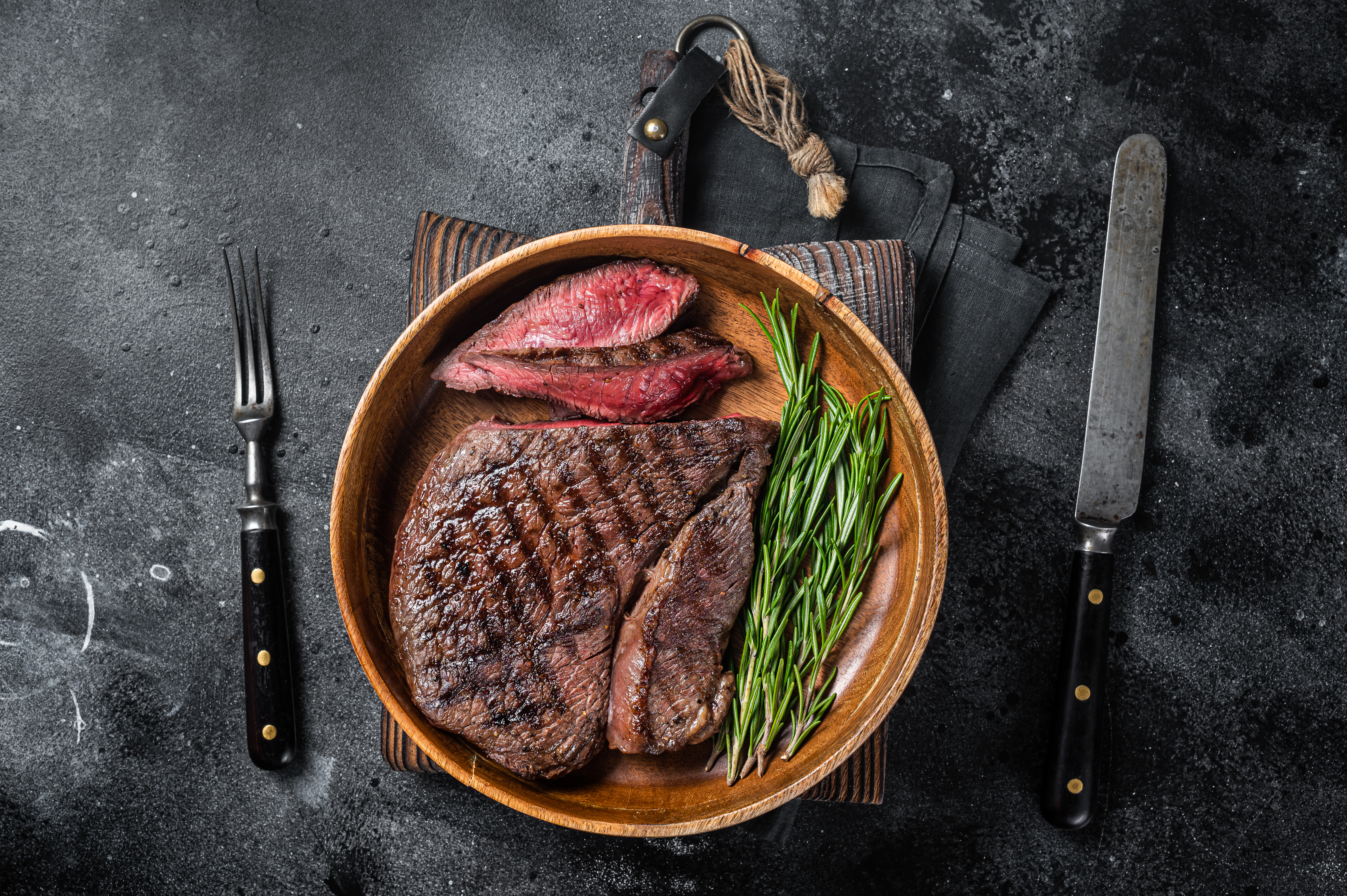 steak seasoned with Dad Spice Signature Seasoning, The Classic