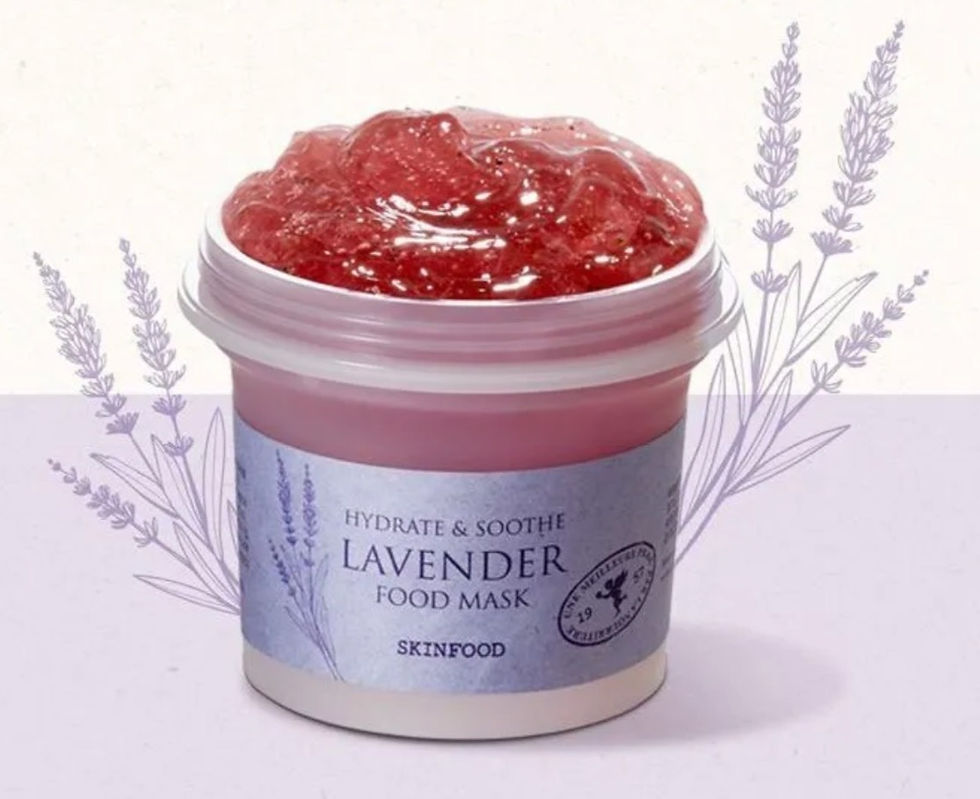skinfood wash off mask hydrate and sooth lavender food mask korean best skincare facial
