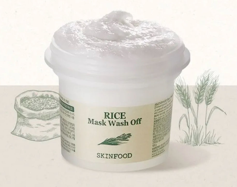 skinfood rice mask wash off scrub brightening best korean skincare