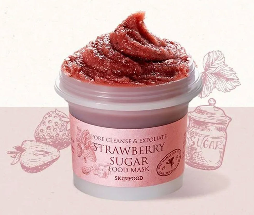skinfood pore cleanse and exfoliate strawberry sugar food mask korean best skincare facial