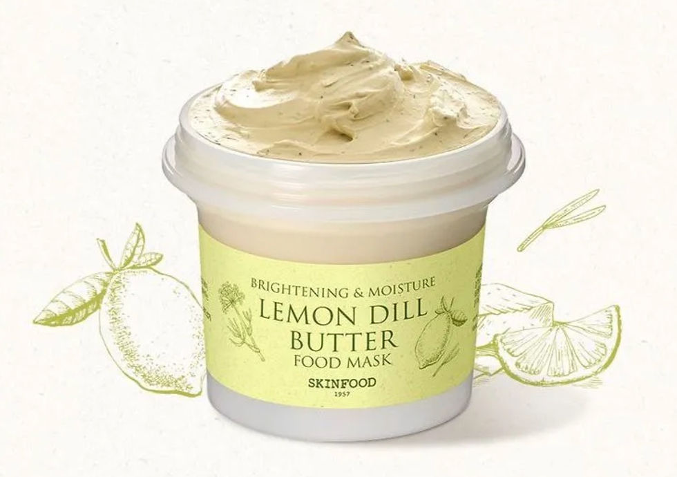 skinfood brightening and moisturize lemon dill butter food mask korean best skincare facial