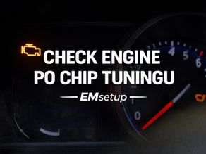 Kontrolka check engine po chip tuningu – objawy błędów ECU i skrzyni biegów, diagnostyka EMsetup