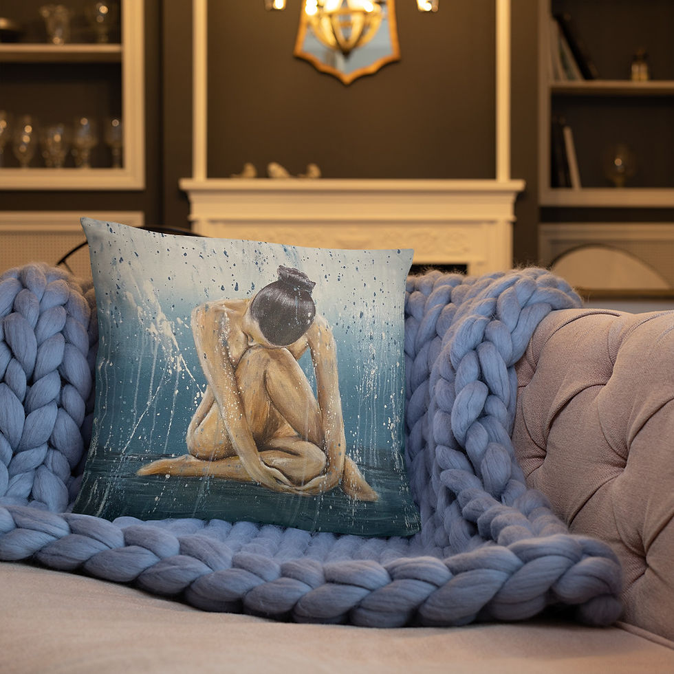 Thumbnail: Tears of rain throw pillow