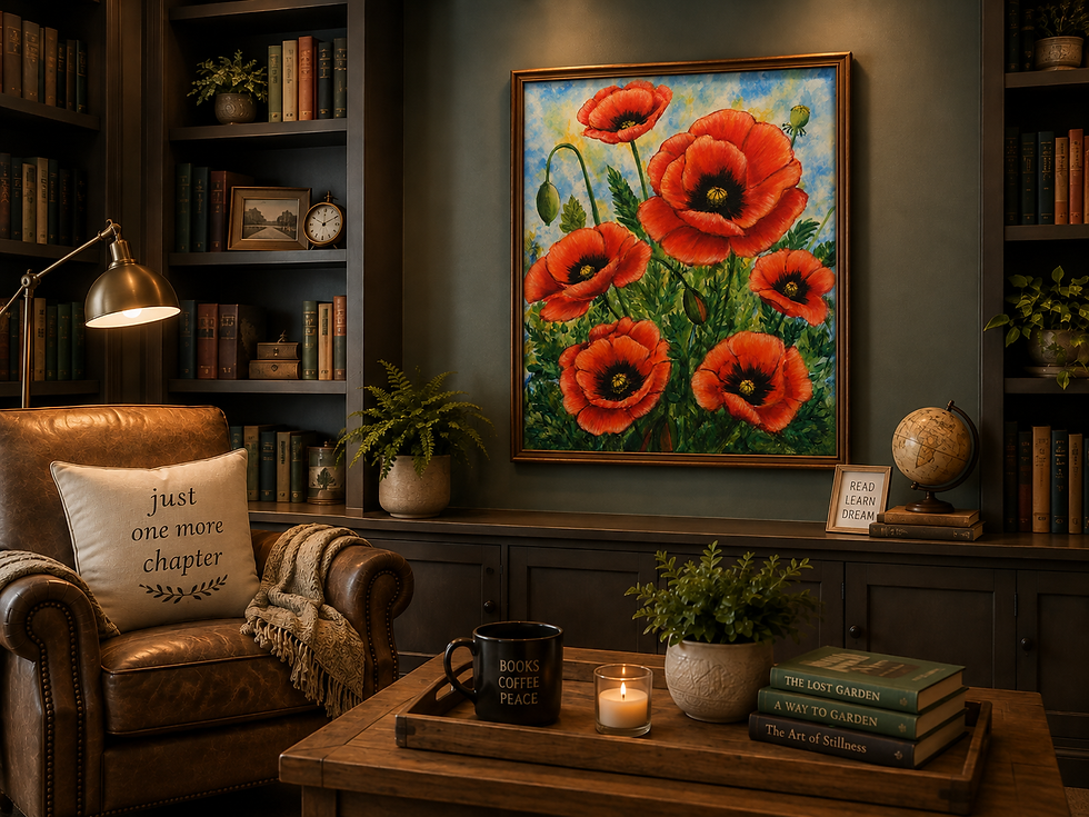 Thumbnail: "Poppies" Art Canvas