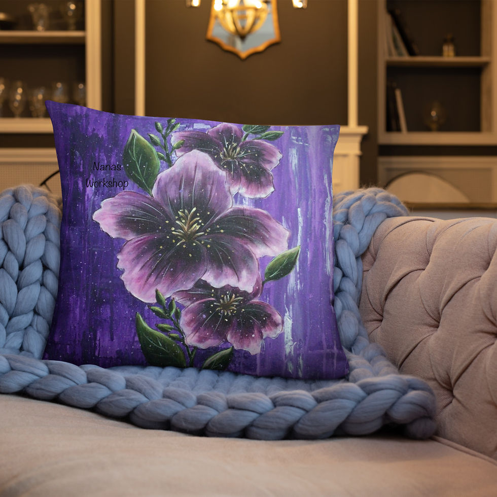 Thumbnail: "Purple rain" throw Pillow