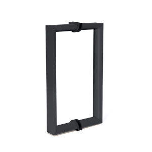 8X8" BLACK FLAT MITERED PULL