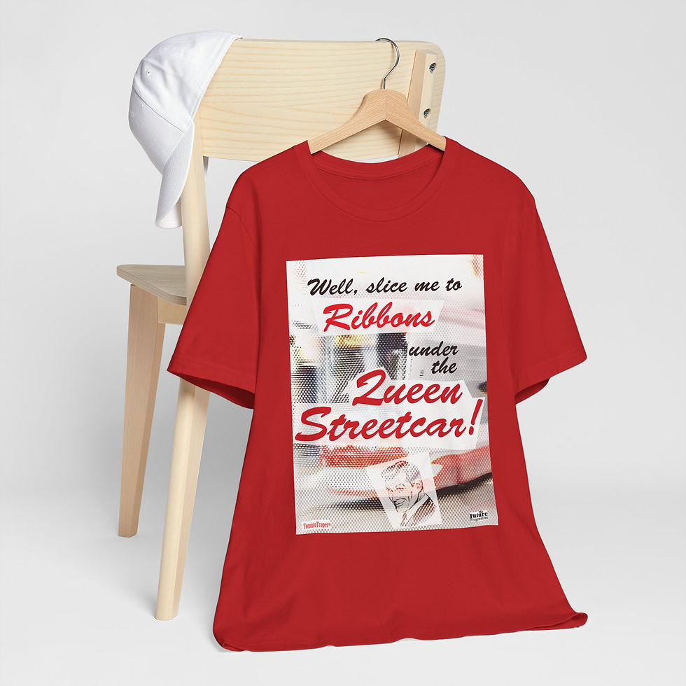 Thumbnail: Toronto Tropes Collection:  "Streetcar" Unisex short-sleeve tee