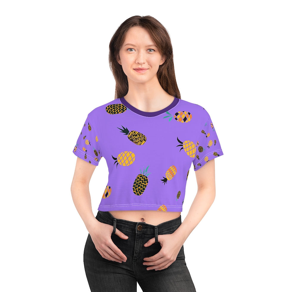 Thumbnail: Fruity Pineapple Crop Top (Mauve)