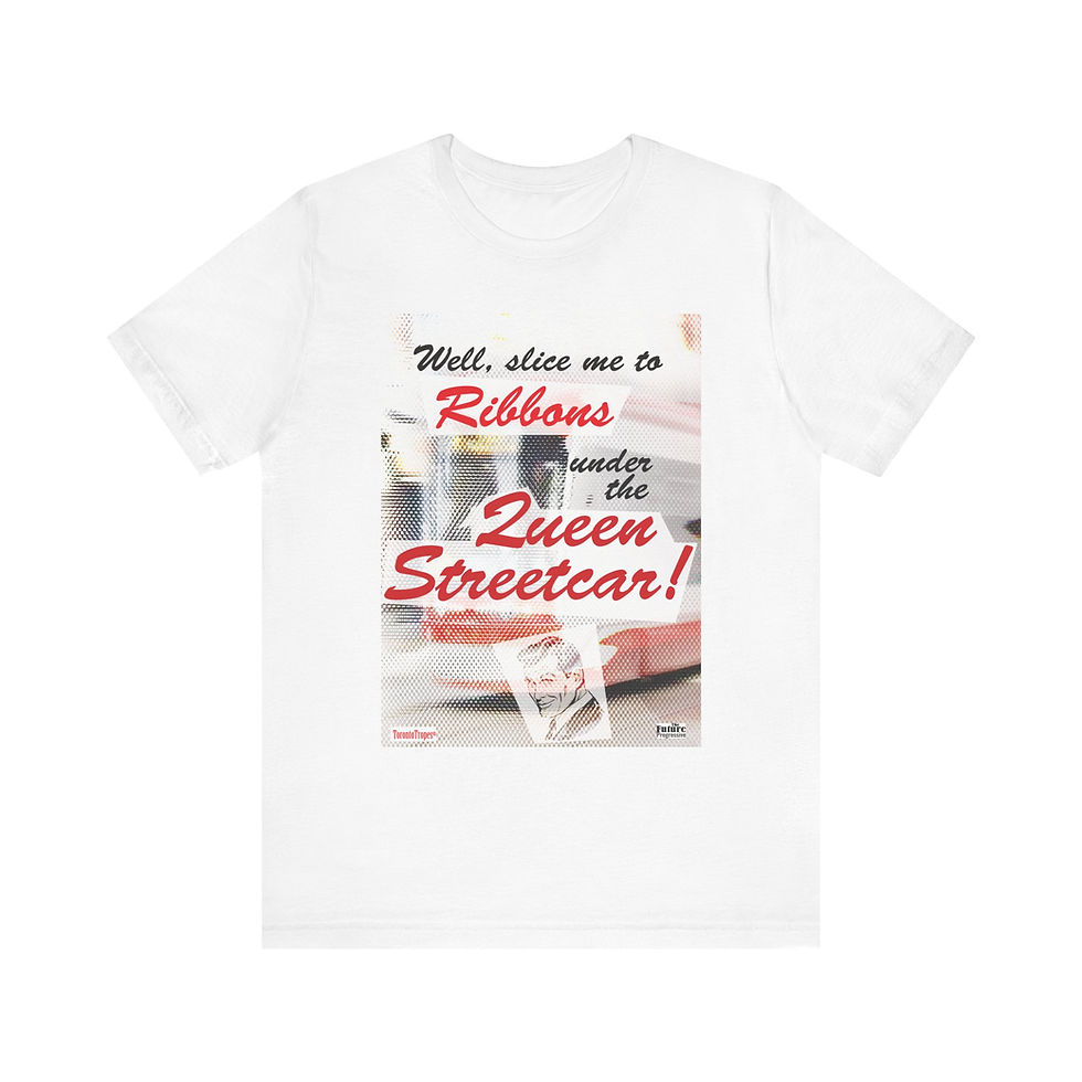 Thumbnail: Toronto Tropes Collection:  "Streetcar" Unisex short-sleeve tee