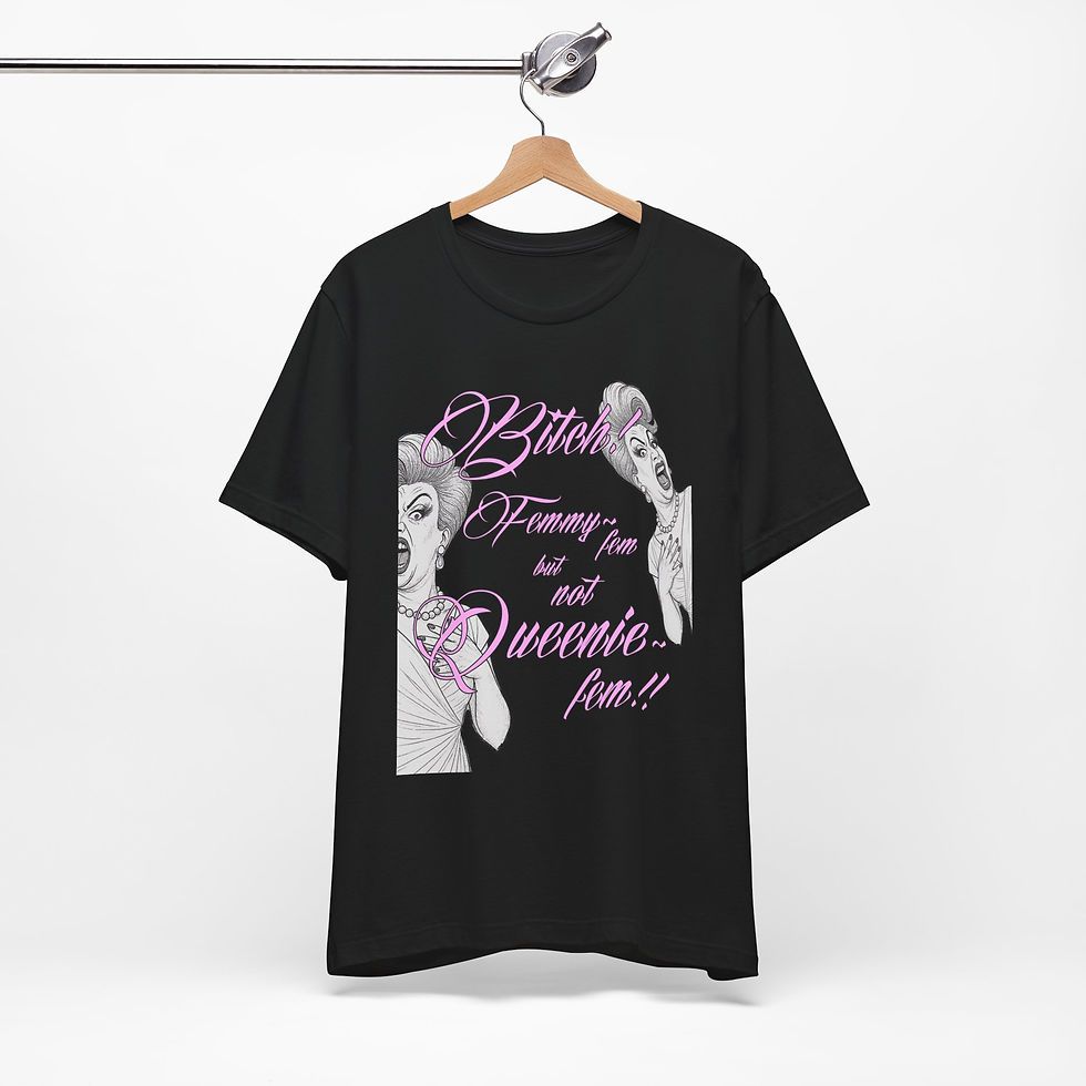 Thumbnail: Miss Maple Sucré Says: "...not Queenie-fem!" Unisex Jersey Short Sleeve Tee