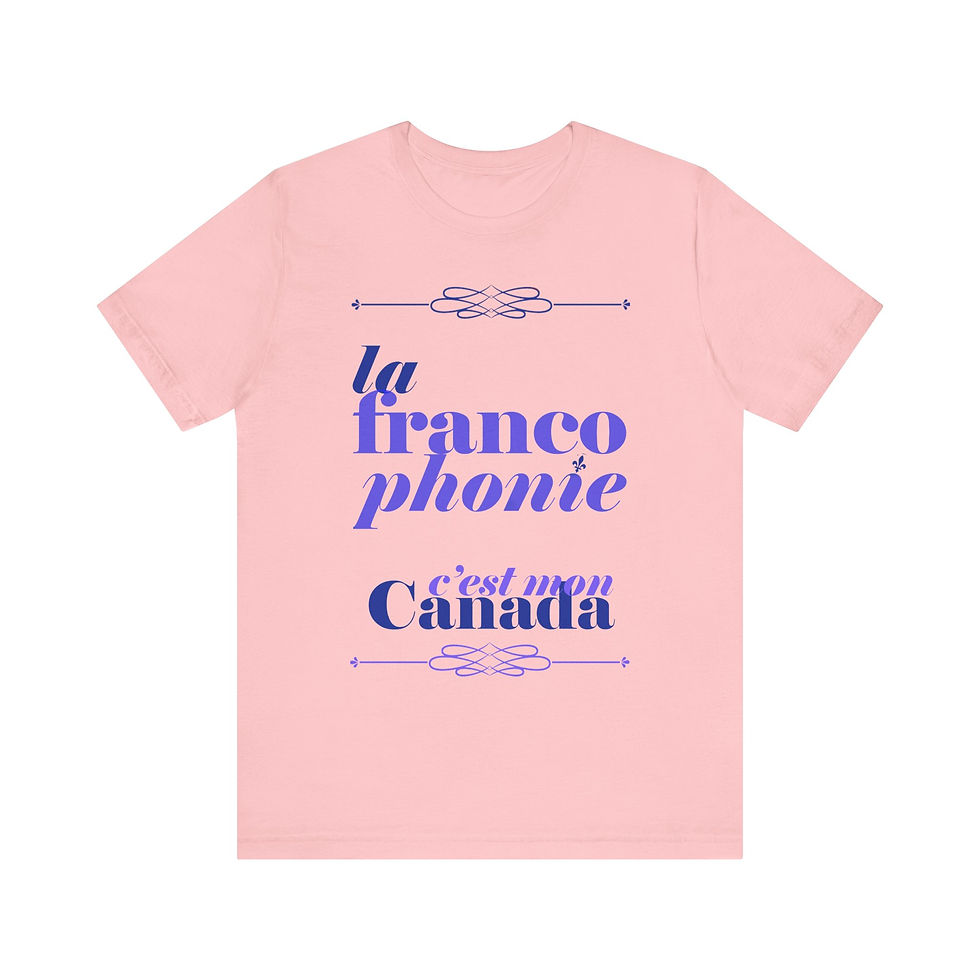 Thumbnail: The Canada Collection: "La francophonie" Unisex Short Sleeve Tee