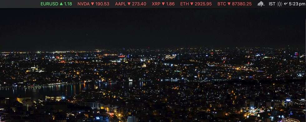 MarketPulseBar – Track Crypto, Stocks, ETFs, Gold, Silver & P/L in Your Mac Menu Bar