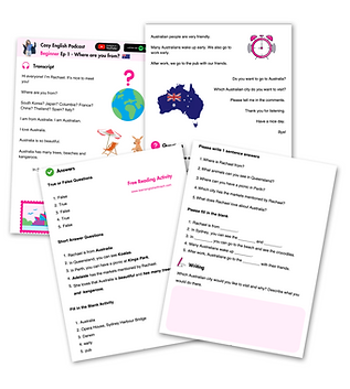 Free English Listening Worksheet