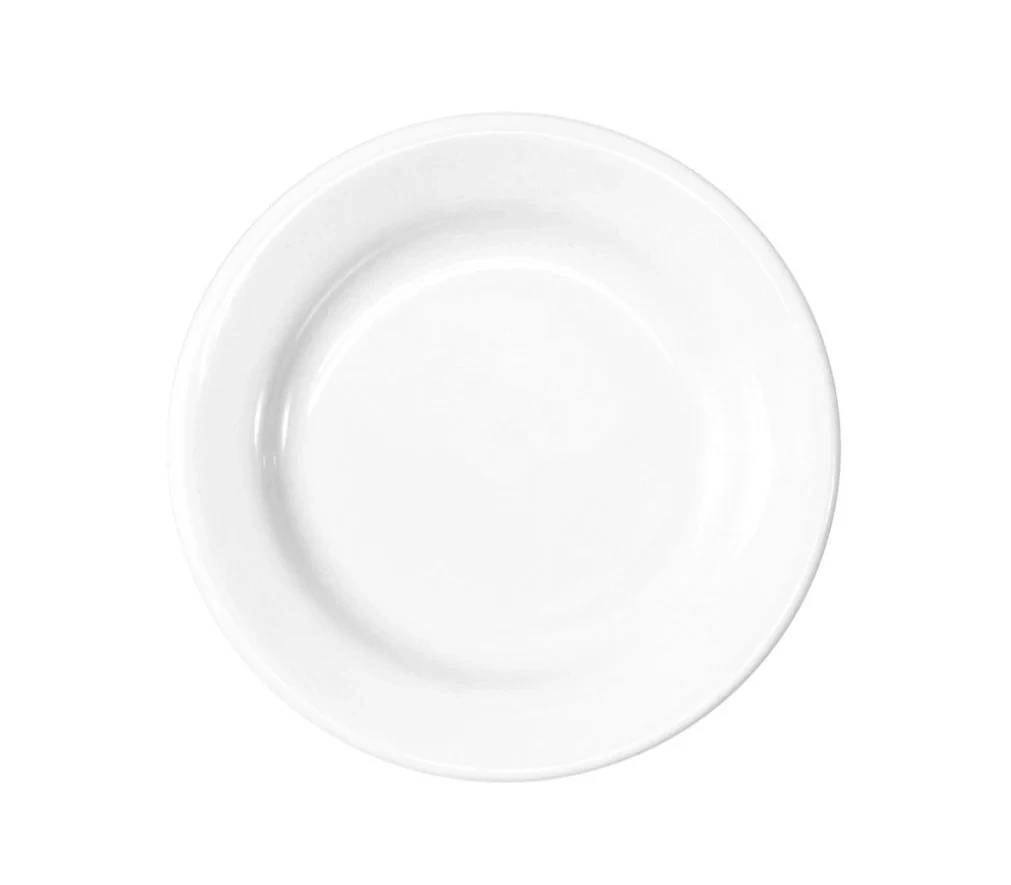 Caja de 24 piezas Plato Postre Blanco Polar de 19 cm | Anfora