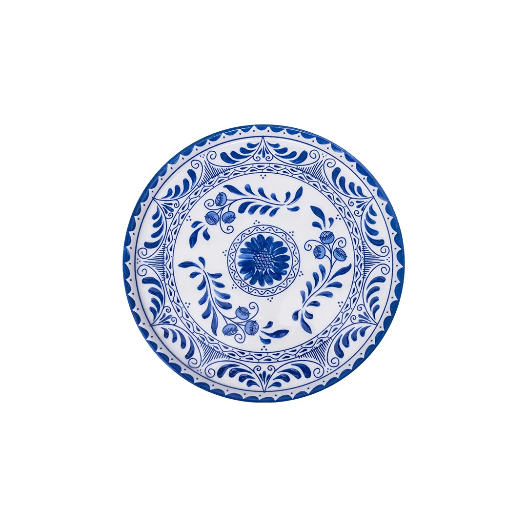 Plato Trinche Plana 15 cm Azul Cobalto | Talavera 2.0