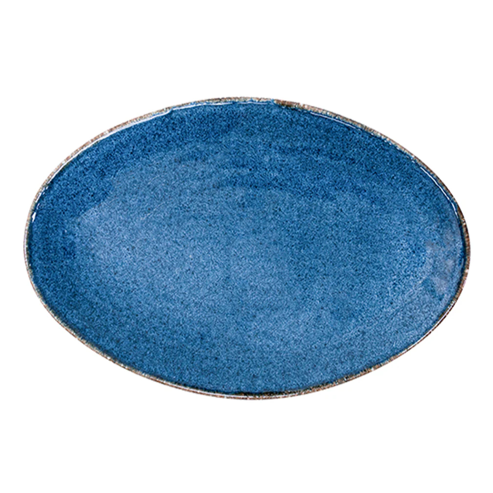 Platón Oval 34 OTB de 34 cm Índigo | Cabo