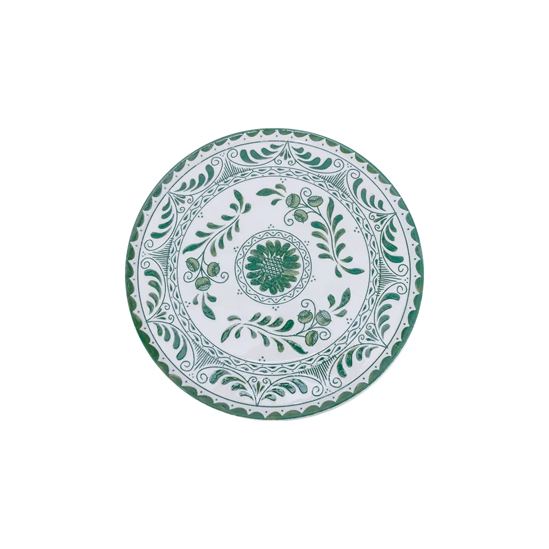 Plato Trinche Plana 15 cm Willow Green| Talavera 2.0