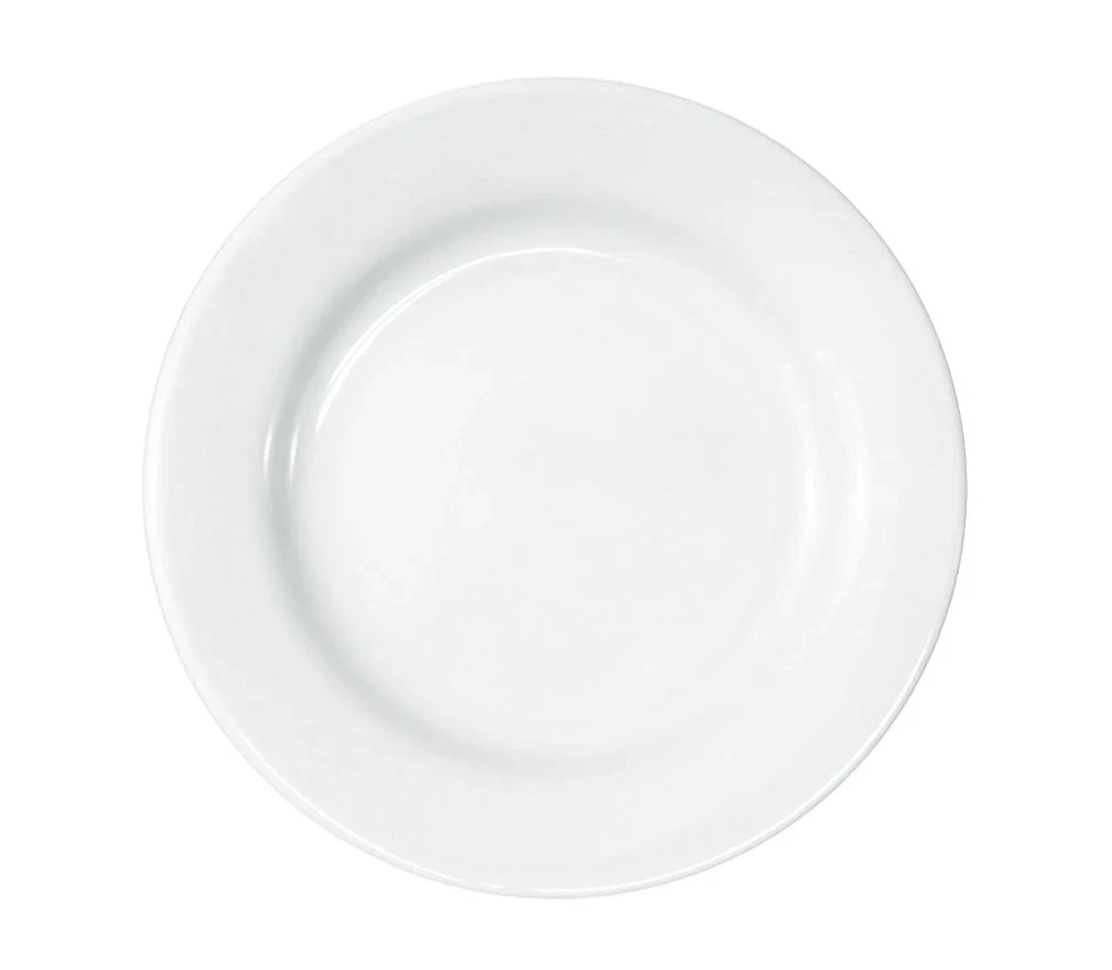 Caja de 24 piezas Plato Trinche Blanco Polar de 23 cm | Anfora