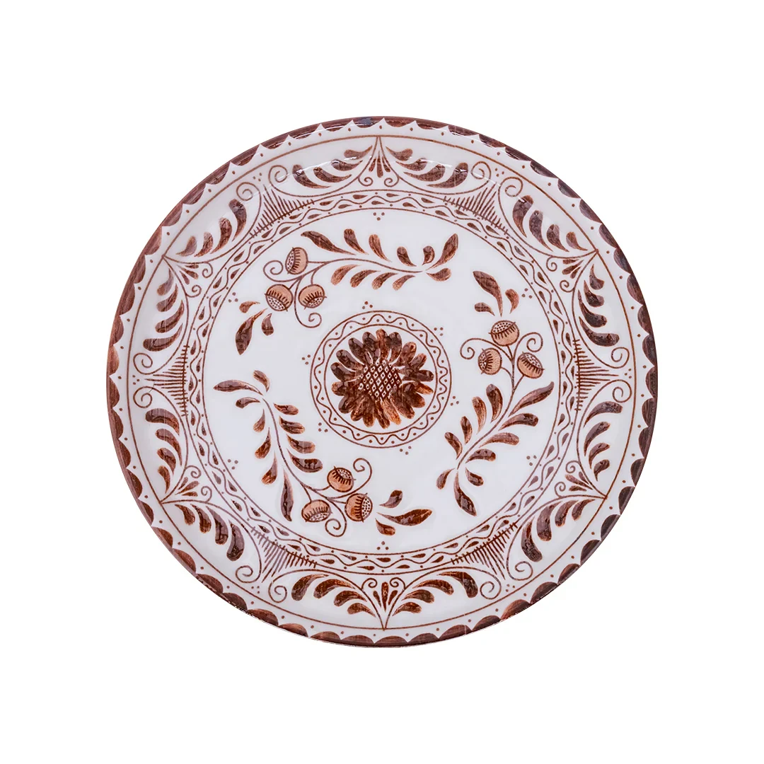 Plato Trinche Plana 23 cm Willow Green| Talavera 2.0