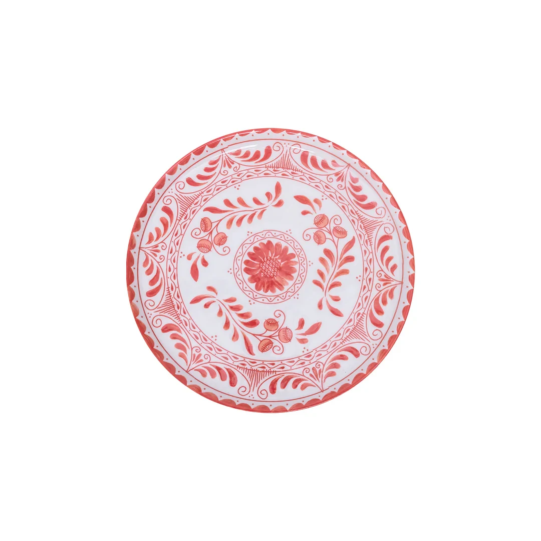 Plato Trinche Plana 15 cm Coral | Talavera 2.0