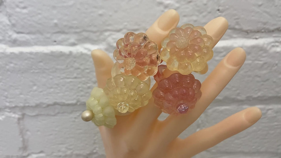 Thumbnail: Dahlia Resin Rings / Resin Rings / Cocktail Rings