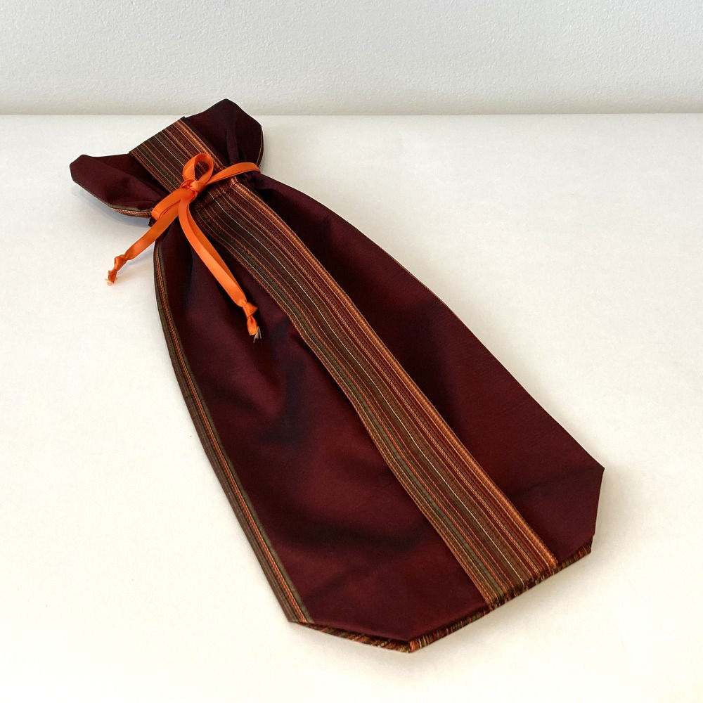 Wine Red Horizontal Stripes Bag