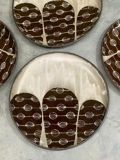 Dinner plates. Dunedin Ceramics