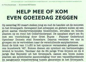 Aanplantdag Collievlinderpad 30/3