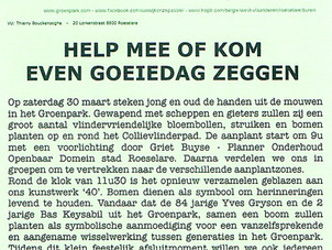 Aanplantdag Collievlinderpad 30/3