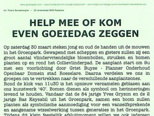 Aanplantdag Collievlinderpad 30/3